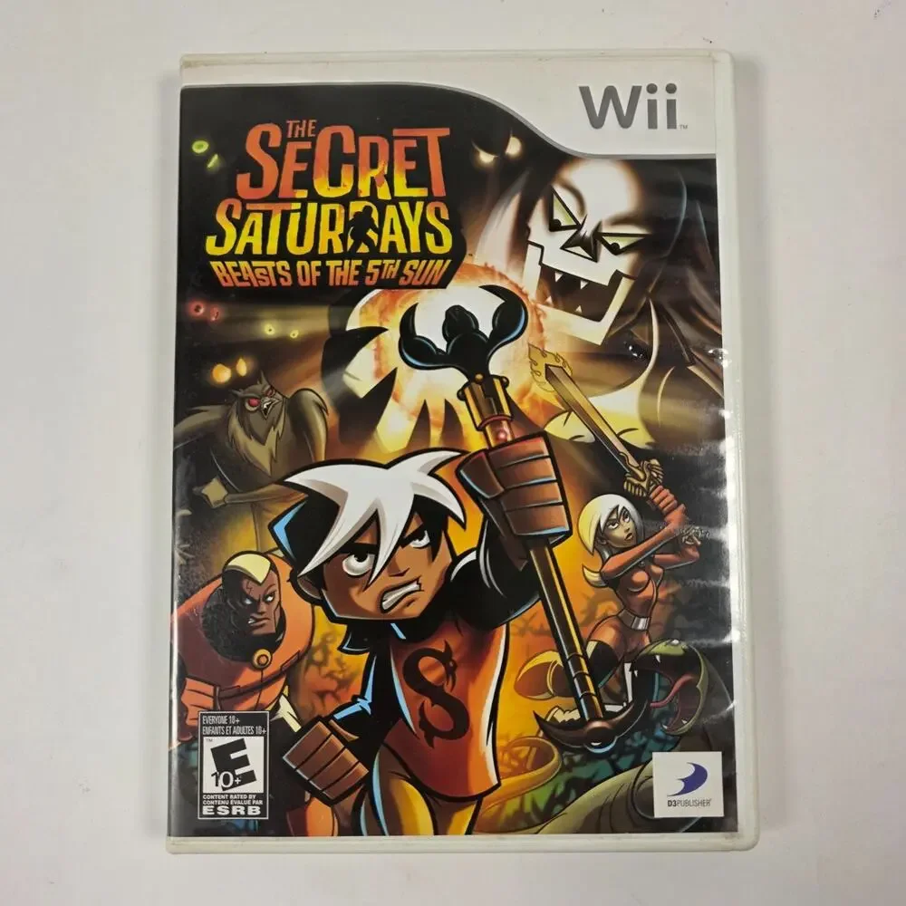 Secret Saturdays: Beasts of the 5th Sun (Nintendo Wii, 2009) Complete